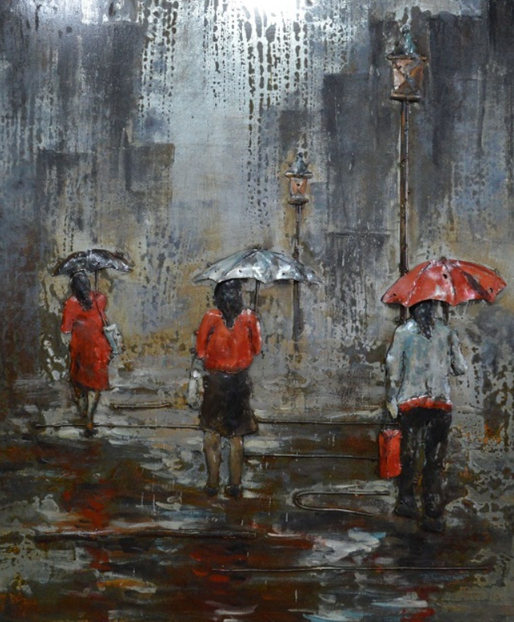 Bild Blech in 3-D, Women in Rain